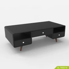China professional living room TV cabinet Popular design wooden coffee table with drawers European style fabricante