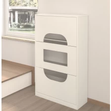 Chine shoe cabinet with glass fabricant
