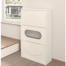 Chiny shoe cabinet with three layers producent