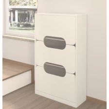 Chiny three layers buckets  shoe cabinet with glass producent