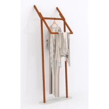 Chiny wooden clothes storage rack producent
