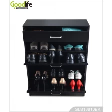 China wooden shoe cabinet with drawer from China factory manufacturer