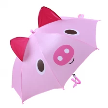 porcelana Paraguas de color rosa a prueba de viento para niños, a prueba de viento, de metal, de 17 ’* 8k, con zinc abierto fabricante