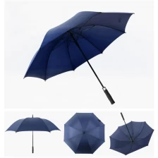 중국 27 "* 8k 자동 고품질 광고 승진 유리 섬유 프레임 골프 우산을 엽니 다 제조업체