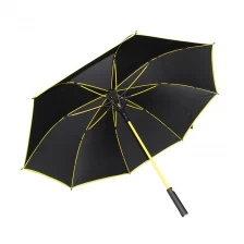 중국 27inch 경기 컬러 유리 섬유 windproof 프레임 골프 우산 중국 우산 공장 제조업체