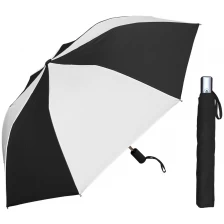 China 3 Fold Full Open Match Color Rubber Handle Gift Umbrella manufacturer