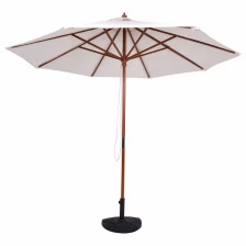 China 9ft Adjustable Wooden Garden Umbrella manufacturer