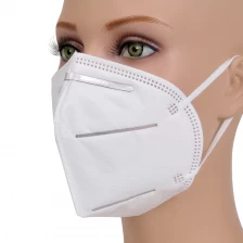 China Anti virus white nonwoven recyclable kn95 face mask with CE certification manufacturer