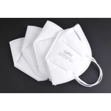 China CE certification Anti virus white nonwoven recyclable kn95 face mask manufacturer