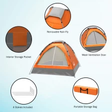 China Automatic Waterproof Outdoor Hiking Tent with Logo manufacturer