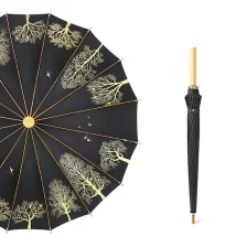 porcelana Bamboo Shaft Umbrella fabricante