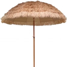 China Big sun and rain straw umbrella for garden waterproof outdoor umbrella sun patio beach parasol manufacturer