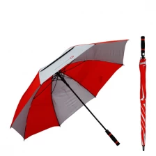 China Canopy Double Layer Outdoor Golf Straight Advertising Umbrella manufacturer