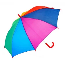 China Chinesische Fabrik Großhandel 38 "8K bunten Regenbogen gerade Regenschirm für Kinder Hersteller