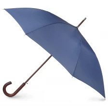 중국 중국어 공장 도매 자동 오픈 목조 손잡이 J 스틱 우산 제조업체