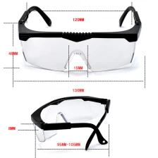 Chiny Przezroczyste okulary ochronne przeciwpyłowe na zewnątrz okulary ochronne lekkie lekkie okulary odporne na uderzenia do prac laboratoryjnych producent