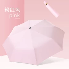 中国 Custom auto open 3 fold umbrella with logo print Uv protection coating umbrella  factory OEM メーカー