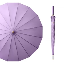 China Customized Fabric Pongee Umbrella in Outdoor fabrikant