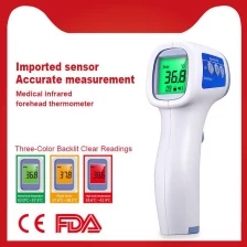 China Digitale handheld elektronische, zeer nauwkeurige, contactloze voorhoofd-infraroodthermometer fabrikant