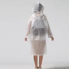 الصين Fashion EVA Men And Women Poncho Jacket With Hood Ladies Waterproof Long Translucent Raincoat Adults Outdoor Rain Coat الصانع