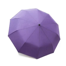 China Goede kwaliteit Winddichte reisparaplu Auto Open Sluiten Knop Opvouwbare paraplu aanpasbaar 3-voudige paraplu fabrikant
