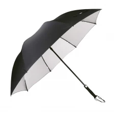 중국 높은 품질 27 인치 30 인치 자동 열기 로고가 인쇄 된 직선 골프 우산 판매 제조업체