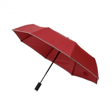 China High quality business gift creative LED auto open and close folding flashlight rain umbrella manufacturer