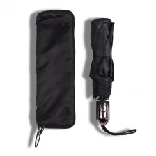 China Hign Quality  Auto Open Close 3 Folds Travel Umbrella With Water Absorbent Waterproof Case manufacturer
