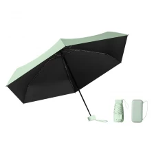 China Lotus 2022 Lady 6 Fold Mini UV Sunscreen Summber Umbrella With Case manufacturer
