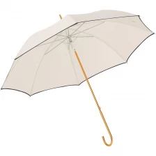 China Lotus 2022 Solid Color Straight Lady Automatic Summer Umbrella manufacturer