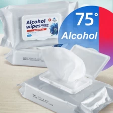 الصين New Arrival 50pcs/Bag 75% Alcohol Wipes Disinfection Alcoholic Wet Wipes الصانع