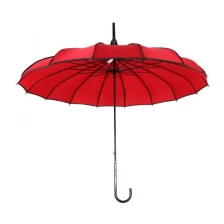 China New Arrival Large Long Handle 16k Auto Open Classical Tower Pagoda Umbrella manufacturer