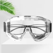 China Personal protective safety glasses anti-fog goggles impact resistance eyewear transparent safety goggles manufacturer
