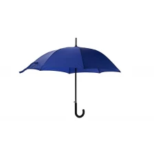 China Promotionele glasvezel 8 ribben 105cm rechte paraplu met haakgreep fabrikant