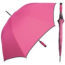 Chiny Race EVA Handle Edge Czarny Wiatroszczelny czarny metalowy parasol Parasol golfowy producent