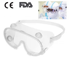 China Safety goggles vented glasses eye protection protective lab anti fog dust clear for industrial lab work manufacturer