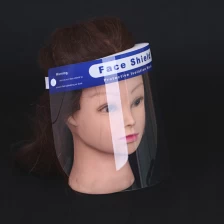 China Voorraad PVC transparant beschermend gezichtsmasker fabrikant