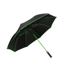 China Top Quality Large man and women's business long umbrella colored fiberglass ribs umbrella manufacturer