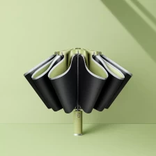 China Upside-down Umbrella with Reflective Strip manufacturer