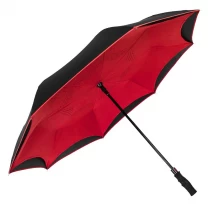 China Wholesale Auto Open Inversa Large Inverted Double Layered Reinforced Canopy Windproof Umbrella manufacturer