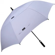 China Wholesale Large Automatic Open Straight Windproof Canopy Golf Umbrella with Long Handle manufacturer