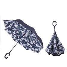 China Windproof Compact Reverse Umbrella for Car fabrikant