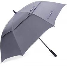 China Windproof Waterproof Customized Golf Umbrella with Logo Printing fabrikant
