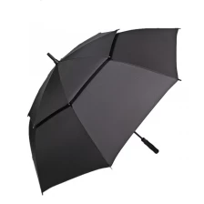 China 750cm * 8k Double Layer Canopy Vent Windproof Fiberglass Frame Golf Umbrella manufacturer