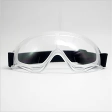 China Work safety glasses eyewear goggles, clear lens splash-proof wraparound disposable goggles medical manufacturer