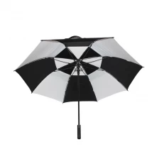 China promotional men's golf umbrella 2 colour manufacturer