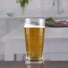 China 12 oz manuseado copos de cerveja Custom vidros de cerveja em relevo assorted copos de cerveja atacado fabricante