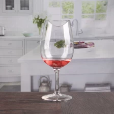 China 16oz ungewöhnliche Kerbe Wein Gläser mit kurzem Stiel Großhandel Hersteller