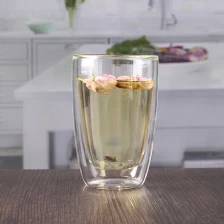 China Beste 350ml 12oz geïsoleerde dubbel ommuurde glas thee tuimelaar verkoop fabrikant