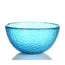 China Blue glass salad mixing bowls wholesale manufacturer